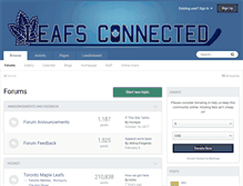 Tablet Screenshot of leafsconnected.com